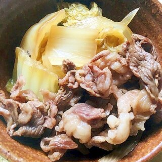 牛肉と白菜のさっと煮